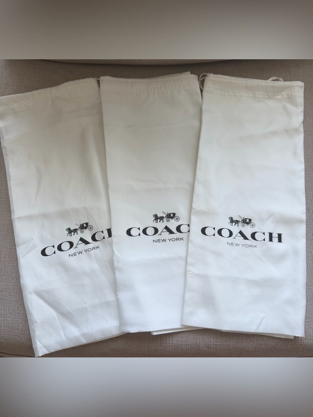 New Coach dust bag